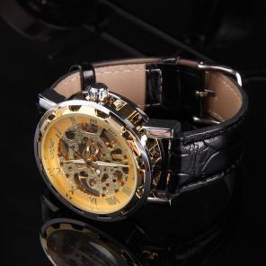 Элитные часы Winner Skeleton Gold!