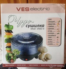 Ves Electric VMD-4 многофункциональная электро сушилка для сушки овощей, фруктов, грибов, ягод и других продуктов