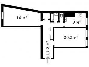 Продажа 2-к. кв. 62 кв.м, Адмиралтейский р-н, СПб