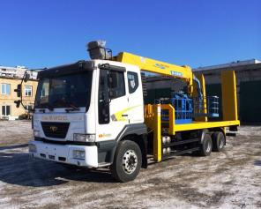 Daewoo Novus грузовой эвакуатор с манипулятором