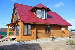 Продается нов.коттедж из бревна на берегу Вуоксы