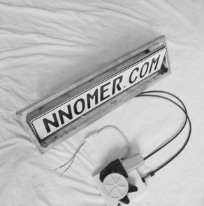 Рамка ПЕРЕВЕРТЫШ откидной номер NNomer