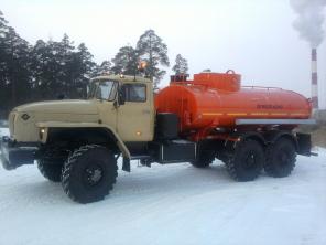 Топливозаправщик Урал АТЗ-10 на усиленном длиннобазовом шасси
