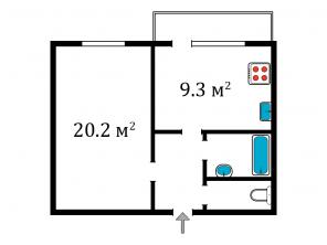 Продам 1-к. квартиру 39 кв.м в СПб, Хошимина, 8к2. Низкая цена