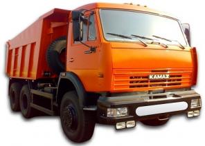 Аренда самосвала Камаз и погрузчика Mitsuber