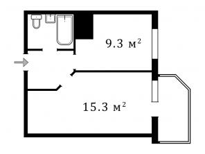 Продажа 1-к. кв. 35 кв.м, Невский р-н СПб, евроремонт