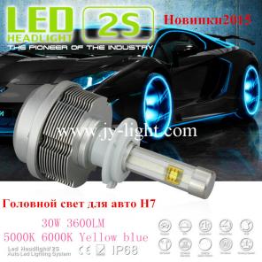 Светодиодная лампа для Головного света H7 2S 3600Lm