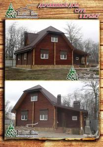 Деревянный дом из сруба в Крыму
