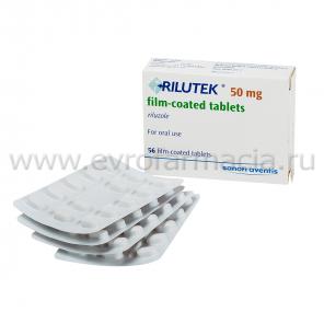 Рилутек 56 тб рилузол 50 мг (Sanofi Aventis, Франция) купить!