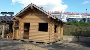 ГОТОВАЯ баня из сухого бревна 5*4 м