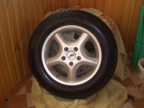 Продам литые диски AEZ Германия 205/65 R15 c резиной PIRELLI winter 190 snowsport-4шт.