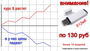 Флешки с Вашим логотипом от 130 руб.
