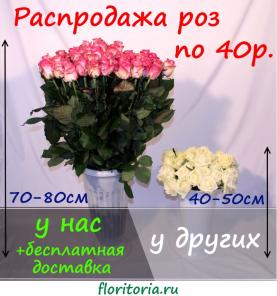Бесплатная доставка длинных роз. Екатеринбург