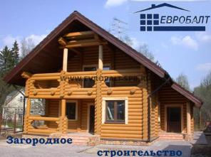 Дома и бани из оцилиндрованного бревна от производ