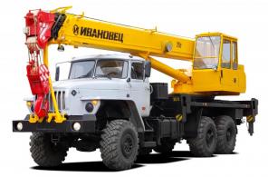 Предложение автокрана Урал Ивановец ЯМЗ 238, 25т
