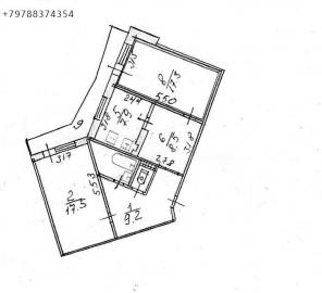 2-х комнатная квартира 74м2,г.Симферополь