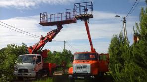 Аренда автовышки 12-28м люлька-балкон