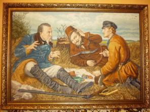 Картина В. Г. Перова "Охотники на привале" 1871г