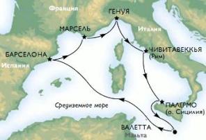 Морской круиз по Средиземному морю
