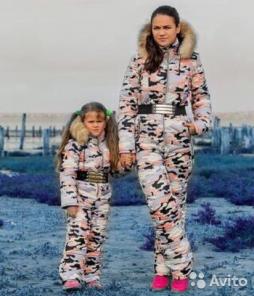 Новый женский и детский зимний комбинезон Moncler