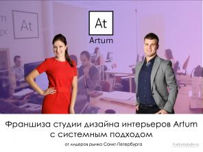 Франшиза студии дизайна интерьеров “Artum” по России и СНГ от лидера рынка Петербурга.
