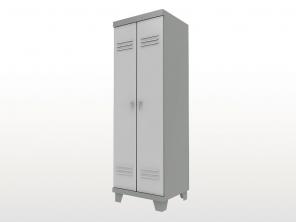 Шкаф в рaздeвалку металлический шp-2/600