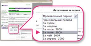 Детализация счета телефона звонки и смс