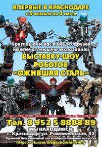 Впервые в Краснодаре! Выставка роботов!