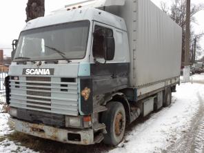 Скания, skania 113. Двигатель 380лс, 1993г. Кузов бортовой с тентом.