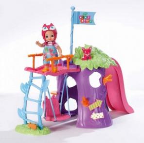 Игровая площадка с куклой мини-лисичкой