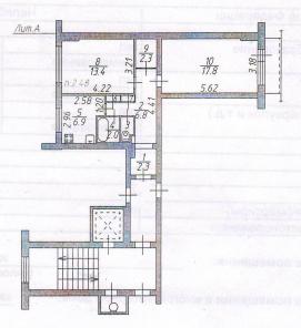2-комнатная квартира, ул. Ворошилова. д. 57а