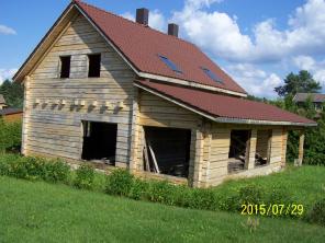 Продам новый бревенчатый дом в курорте Друскининкай (Литва) 143 кв.м