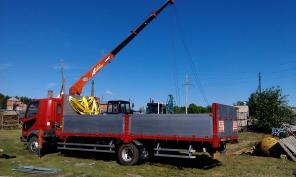 Грузовик mitsubishi fuso с манипулятором