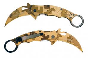 Нож складной керамбит FOX KNIVES кумуфлированный