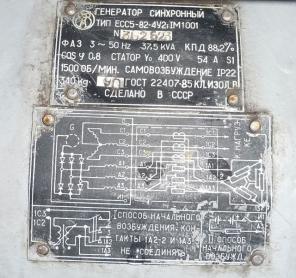 Электростанция дизель 37 квт