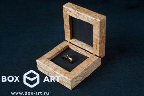 Деревянные футляры для кольца.