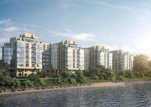 2Е в элитном ЖК 51,2 м2 с террасой! на Берегу М.Невки.Центр СПБ!