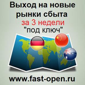 Выход на новые рынки сбыта, новый рынок сбыта