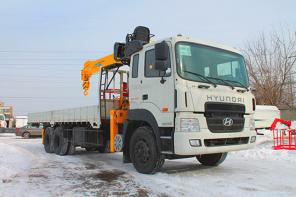 Hyundai HD250 (15 000кг) с КМУ Soosan 746L (7300кг)