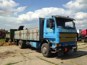 SCANIA 113/360 с манипулятором HIAB-140 и прицепом МАЗ