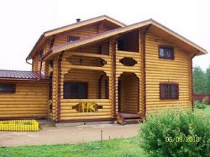 Построим красивый дом из бревна (см. фото)