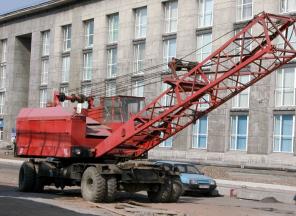 Кран стреловой на пневмоходу КС5363 грузоподъёмность 36 т