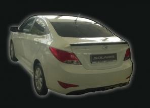 Обвес(Тюнинг) на Hyundai Solaris (юбка передняя,юбка задняя,спойлер,накладка на пороги ,реснички )