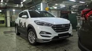 Обвес(Тюнинг) на Hyundai Tucson (юбка передняя,юбка задняя,накладка на пороги )