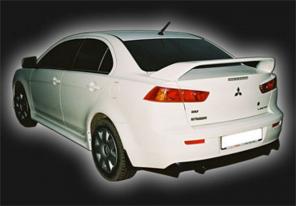 Обвес(Тюнинг) на Mitsubishi Lancer-X (юбка передняя,юбка задняя,спойлер,накладка на пороги ,реснички )