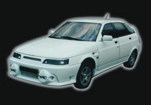 Обвес(Тюнинг) на LADA 2110 2111 2112(юбка передняя,юбка задняя,спойлер,накладка на пороги ,реснички )