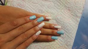 Наращивание ногтей, Шеллак (Shellac), Френч