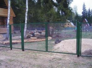 Ворота металлические садовые