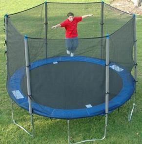 Батут уличный DFC Trampoline Fitness с сеткой 14ft (427см) артикул: 14FT-TR-E