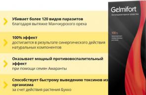 Gelmifort - убивает более 120 видов паразитов и гельминтов!